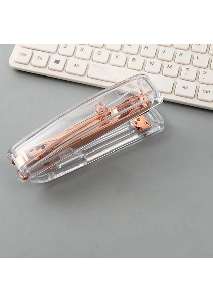 1x Zımba Gül Altın Stili Şeffaf Zımba Metal 12 # Taples Için Fit Gül Gümüş Renk Ofis Aksesuarları Okul Kırtasiye Kağıt Ciltleme Malzemeleri (Yurt Dışından) modelleri