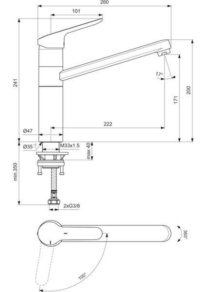 BC135AA Ceraflex Eviye Bataryası-Bluestart