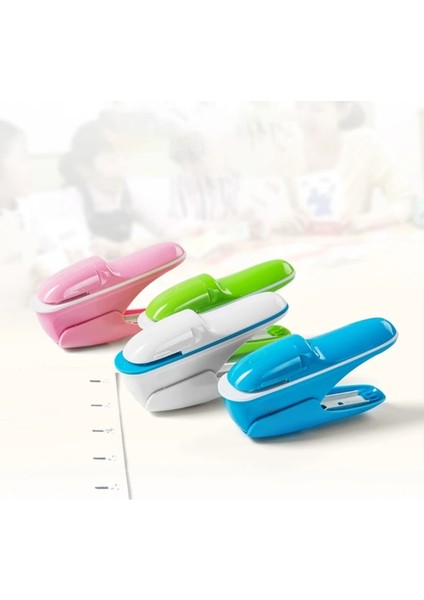 Pembe Tarzı Hiçbir Zımba Çivi Ücretsiz Zımba Mini Sevimli Kağıt Kitap Ciltleme Zımbalama Makinesi Zımbasız Zımba Kırtasiye Ofis Malzemeleri (Yurt Dışından) modelleri