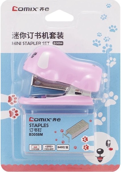 Beyaz Stil Mini Köpek Zımba Köpek Karikatür No. Lver Zımba Seti Mini Grapadora Papelaria Kırtasiye Ofis Aksesuarları Okul Malzemeleri (Yurt Dışından) modelleri