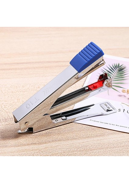 Mavi Stil Moda Ofis Zımba No.10 El Tipi Zımba Öğrencileri Pürüzsüz Zımbalama Malzemeleri Okul Test Kağıdı Aksesuarları Kore Kırtasiye (Yurt Dışından) fırsatları