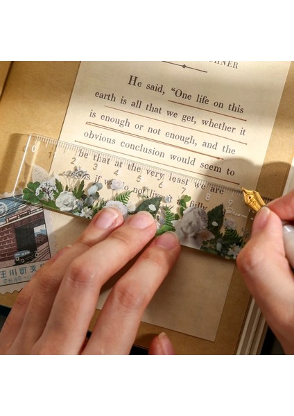 No.4 Tarzı Kawaii Çiçekler Plastik Cetvel Düz Cetvel Açık Santimetre ile Öğrenci Okul Ofisi Için Akrilik Ölçme Aracıyla Görün (Yurt Dışından) indirimleri