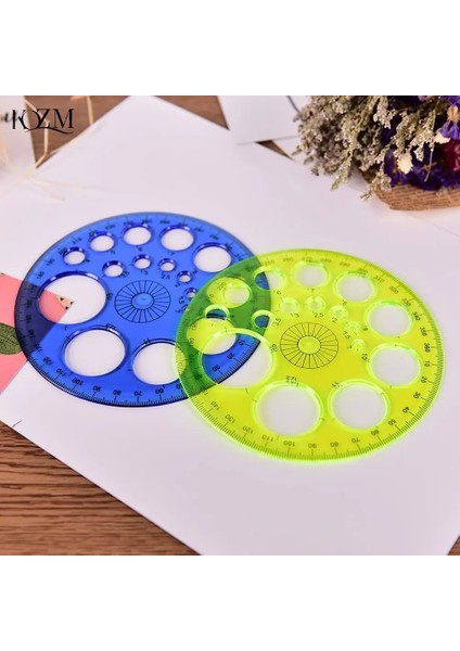 1 Adet Ayak Çapı 11.5c Derece Dairesel Yüksek Dereceli Patchwork Cetvel Isteğe Bağlı Dört Renkli Kırtasiye Kuralları Çocuklar Için Hediye (Yurt Dışından)