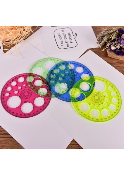 1 Adet Ayak Çapı 11.5c Derece Dairesel Yüksek Dereceli Patchwork Cetvel Isteğe Bağlı Dört Renkli Kırtasiye Kuralları Çocuklar Için Hediye (Yurt Dışından) fiyatları