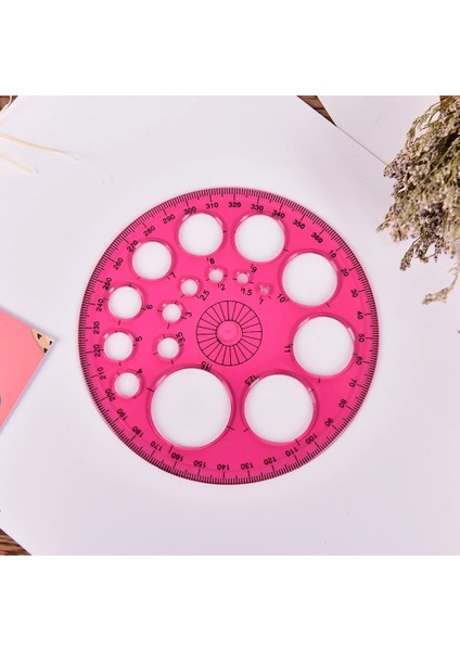 1 Adet Ayak Çapı 11.5c Derece Dairesel Yüksek Dereceli Patchwork Cetvel Isteğe Bağlı Dört Renkli Kırtasiye Kuralları Çocuklar Için Hediye (Yurt Dışından) modelleri