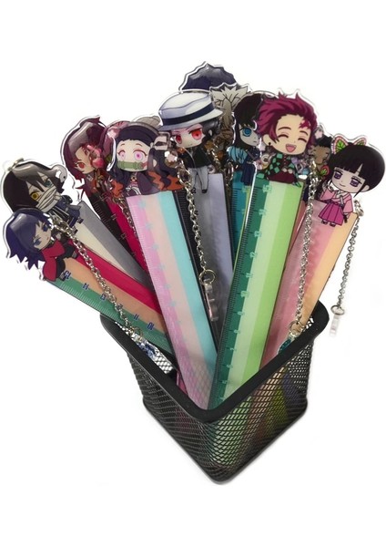OSS21868DS7 Stili Anime Demon Slayer: Kimetsu Hiçbir Yaiba Ölçme Cetvel Kamado Tanjirou Cosplay Ölçek Öğrencileri Karikatür Ölçü Düz Cetvel Hediye (Yurt Dışından) fırsatları