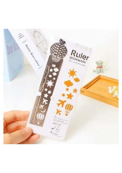 D Stili Ute Kawaii Yaratıcı At Birdcage Hollow Metal Imi Cetvel Çocuklar Için Öğrenci Hediye Okul Malzemeleri (Yurt Dışından)