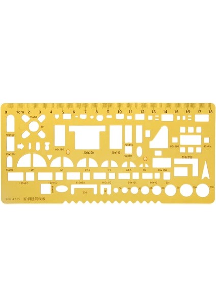 5AC1100491 Stili K Rercles Kareler Üçgen Geometrik Şablon Cetvel Stencil Ölçme Aracı W8ED (Yurt Dışından)