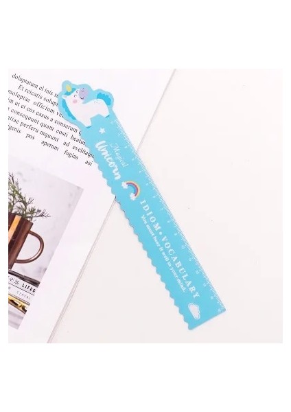 Mavi Stil 1 Adet Unicorn Manyetik Cetvel Kawaii Kırtasiye Yenilik Sevimli Cetveller Öğrenci Yumuşak Tasarım Cetvel Çizim Kuralları Seti Okul Malzemeleri (Yurt Dışından)