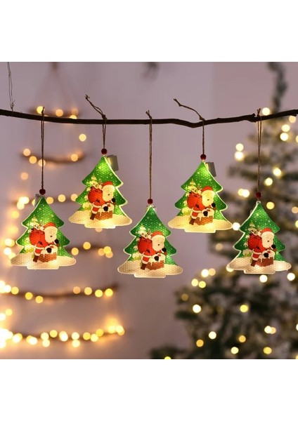 SD Works Dekoratif Ledli Yılbaşı Süsü Christmas Curtain Lights Yılbaşı Aydınlatma Led Çam Ağacı