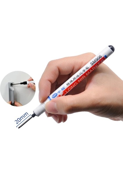 1 Adet Mavi Stil Uzun Kafa Işaretleyiciler Banyo Ağaç Işleme Dekorasyon Çok Amaçlı Derin Delik Işaretleyici Kalemler Sanat Okulu Boyama Çizim Malzemeleri (Yurt Dışından) indirimleri