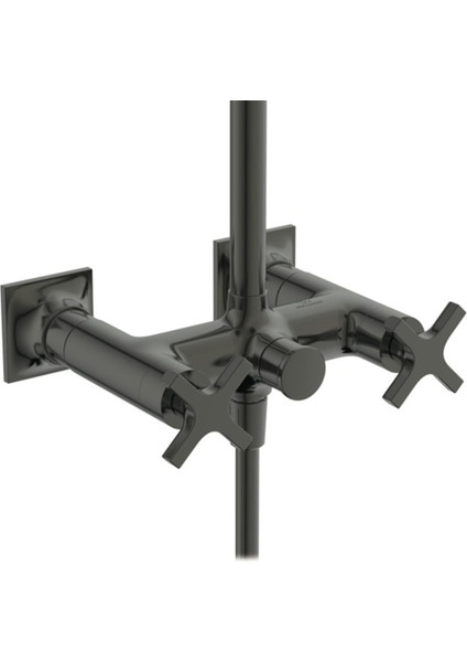 BD158A5 Joy Neo Cross Duş Sistemi Aplike Duş Bataryası Dahil Manyetik Gri