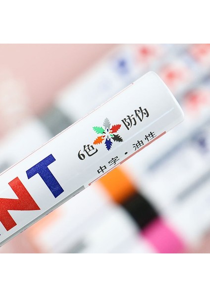 Pembe Tarzı Renkler Su Geçirmez Araba Lastiği Lastik Sırtı Kauçuk Metal Kalıcı Boya Marker Kalem Sabit Boyama Malzemeleri (Yurt Dışından) fırsatları