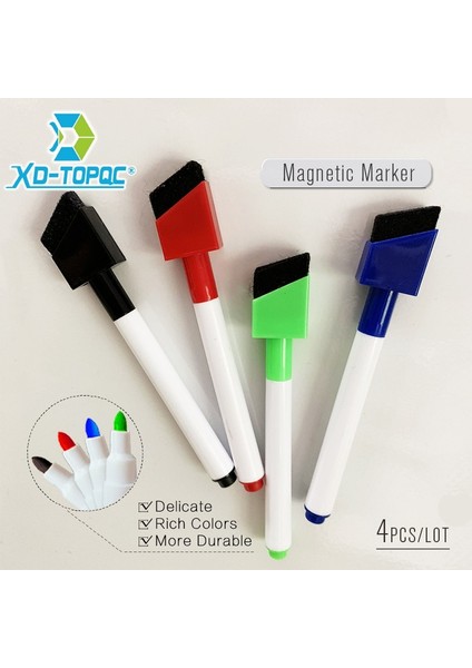 4 Adet 13.5cm Marker Stili Lot Silinebilir Manyetik Renkli Beyaz Tahta Marker Okul Su Geçirmez Çocuk Cetvel Kalemi Kuru Beyaz Tahta Işaretleyiciler (Yurt Dışından) indirimleri