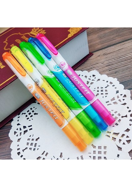 Pembe Stil Japonya Zebra Renkli Fosforlu Kalem WKT17 Yumuşak Uçlu Işaretleyici ile Çift Kafalı Eğik Uçlu Kalem Öğrenci (Yurt Dışından) indirimleri