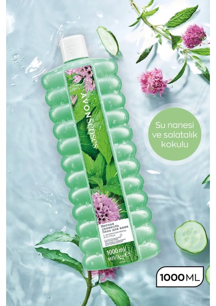 Senses Water Mint Nane ve Salatalık Kokulu Banyo Köpüğü 1 Lt. Üçlü Set modelleri