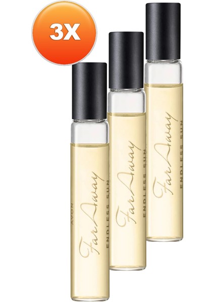 Far Away Endless Sun Kadın Parfüm Çanta Boyu Edp 10 Ml. Üçlü Set