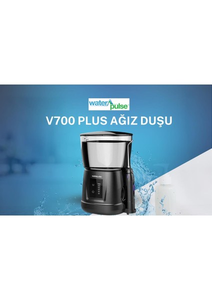 Wp-v700plus-w Water Flosser Profesyonel, Masajlı, 1000ml Diş/protez Bakım Ve Ağız Duşu Siyah