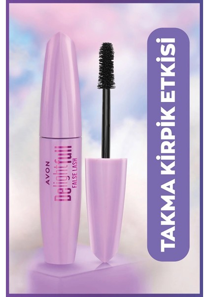 Delightfull False Lash Maskara 10 Ml. Blackest Black Üçlü Set