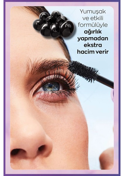 Delightfull False Lash Maskara 10 Ml. Blackest Black Üçlü Set