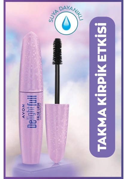 Delightful False Lash Suya Dayanıklı Maskara 10 Ml. Lava Brown Üçlü Set