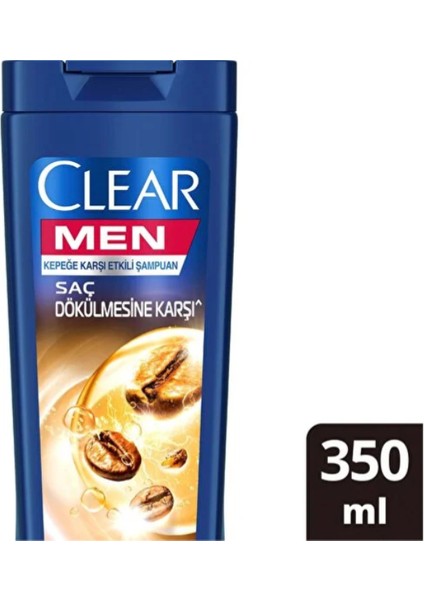 Men Kepeğe Karşı Etkili Şampuan Saç Dökülmesine Karşı Kahve Çekirdeği Özü 350 ml
