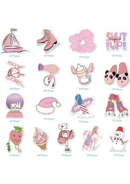Pembe Tema 35 Adet Sticker fırsatları