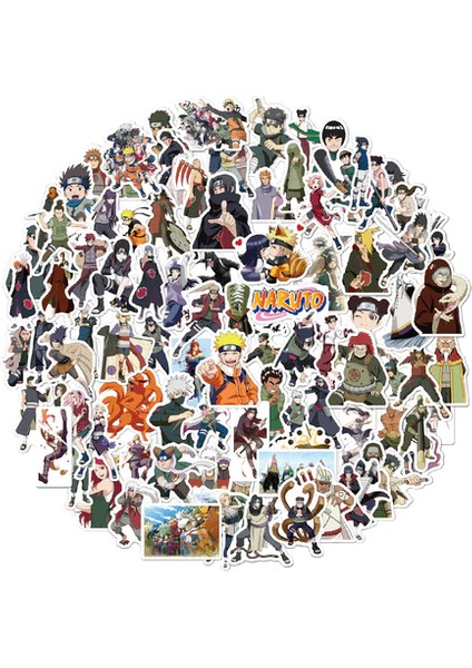 Naruto Teması 100 adet Sticker