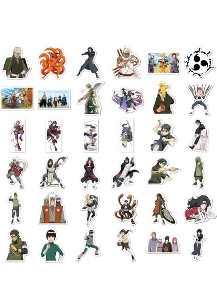 Naruto Teması 100 adet Sticker modelleri