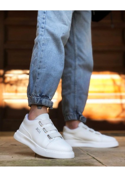 Erkek Siyah Üç Bantlı Sneaker Taban Mevsimlik Günlük Ayakkabı modelleri