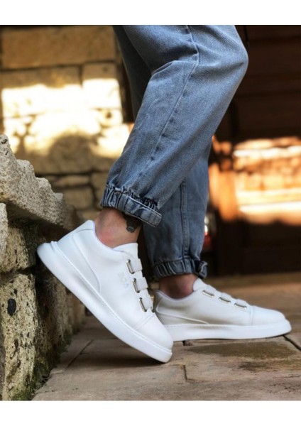 Erkek Siyah Üç Bantlı Sneaker Taban Mevsimlik Günlük Ayakkabı fırsatları