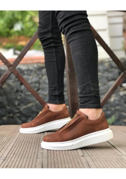 Erkek Cilt Deri Fermuarlı Sneaker Ortopedik Mevsimlik Günlük Ayakkabı fiyatları