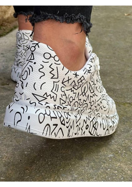 Bağcıklı Erkek Spor Sneaker Taban Günlük Ayakkabı