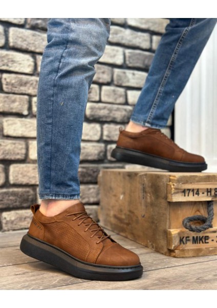 Erkek Bağcıklı Sneaker Ortopedik Mevsimlik Günlük Ayakkabı