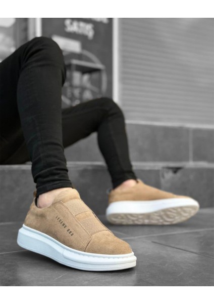 Erkek Bantlı Sneaker Lastikli Mevsimlik Günlük Ayakkabı