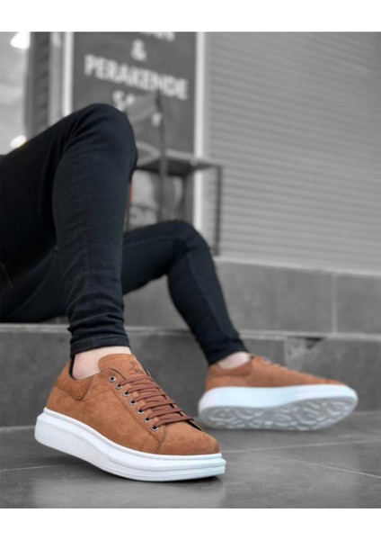 Erkek Cilt Deri Bağcıklı Sneaker Ortopedik Mevsimlik Günlük Ayakkabı