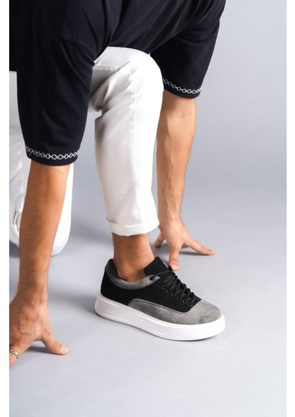 Süet Bağcıklı Erkek Spor Sneaker Ortopedik Taban Günlük Ayakkabı