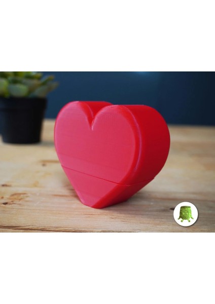 Orta Parmak Sürprizli Kalp Kutu Süsü fiyatları