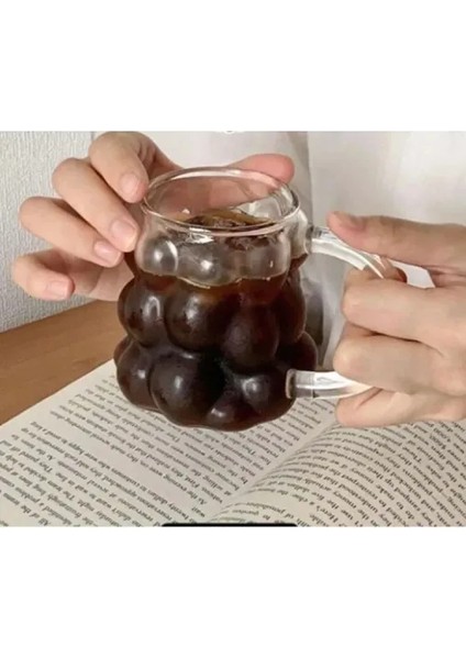 Borosilikat Kulplu Bubble Bardak