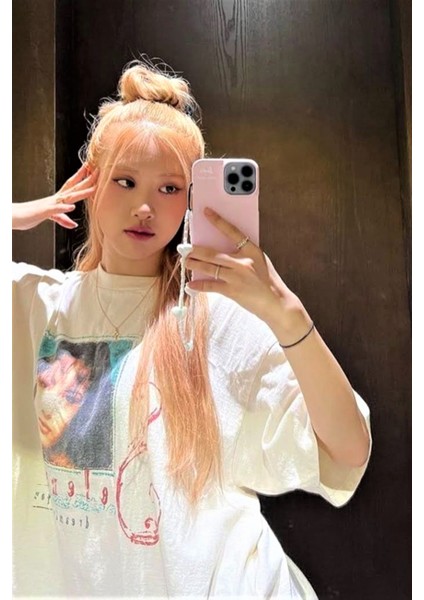 Krimo Fashion Kpop Blackpink Rose Jenny Beyaz Kalpli Telefon Charmı