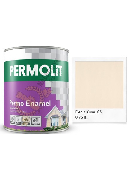 Enamel Sentetik Yağlı Boya Deniz Kumu 0.75 Lt.