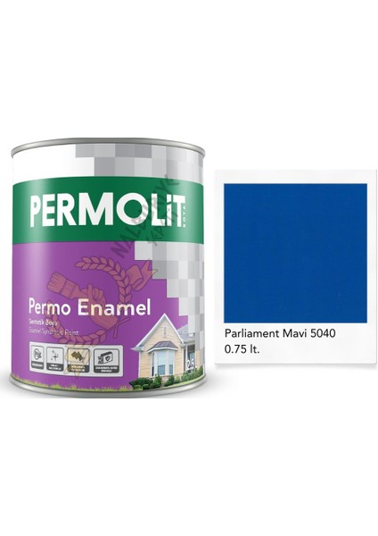 Enamel Sentetik Yağlı Boya Parliament Mavi 0.75 Lt.