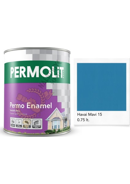 Enamel Sentetik Yağlı Boya Havai Mavi 0.75 Lt.