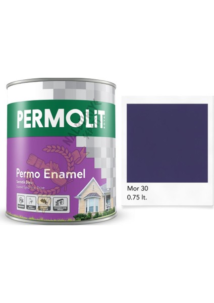 Enamel Sentetik Yağlı Boya Mor 0.75 Lt.