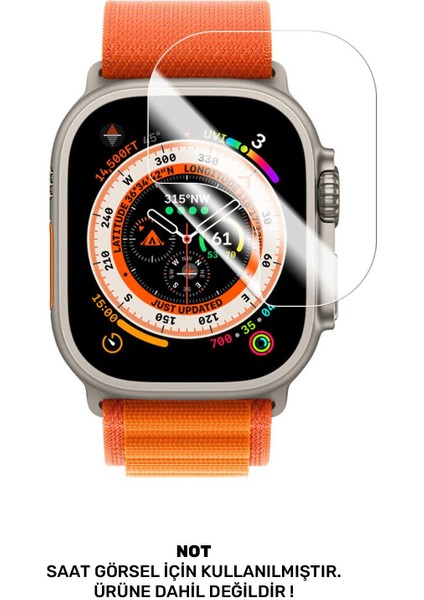 Apple Watch Ultra 49MM Uyumlu Nano Cam Ekran Koruyucu (2 Adet)