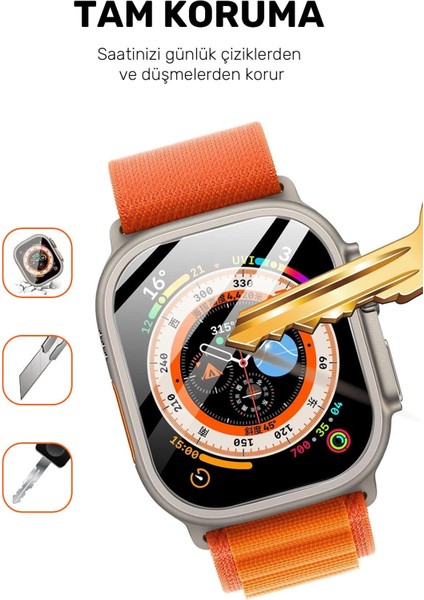Apple Watch Ultra 49MM Uyumlu Nano Cam Ekran Koruyucu (2 Adet) modelleri