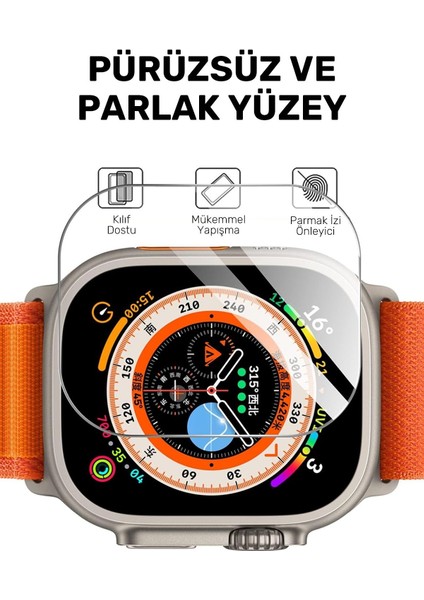 Apple Watch Ultra 49MM Uyumlu Nano Cam Ekran Koruyucu (2 Adet) fırsatları