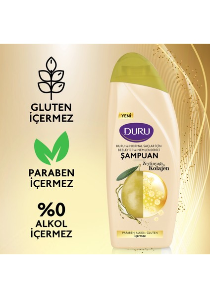 Şampuan Kolajen ve Zeytinyağı 700 ml x 3 Adet