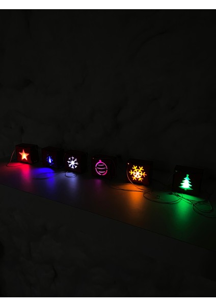 Yılbaşı Ağacı Işıklı Süsler Kırmızı modelleri