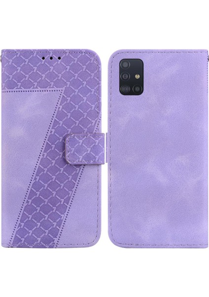 Samsung Galaxy A71 5g Kart Yuvası Fonksiyonu Için Telefon Kılıfı Kabartmalı Desen (Yurt Dışından)